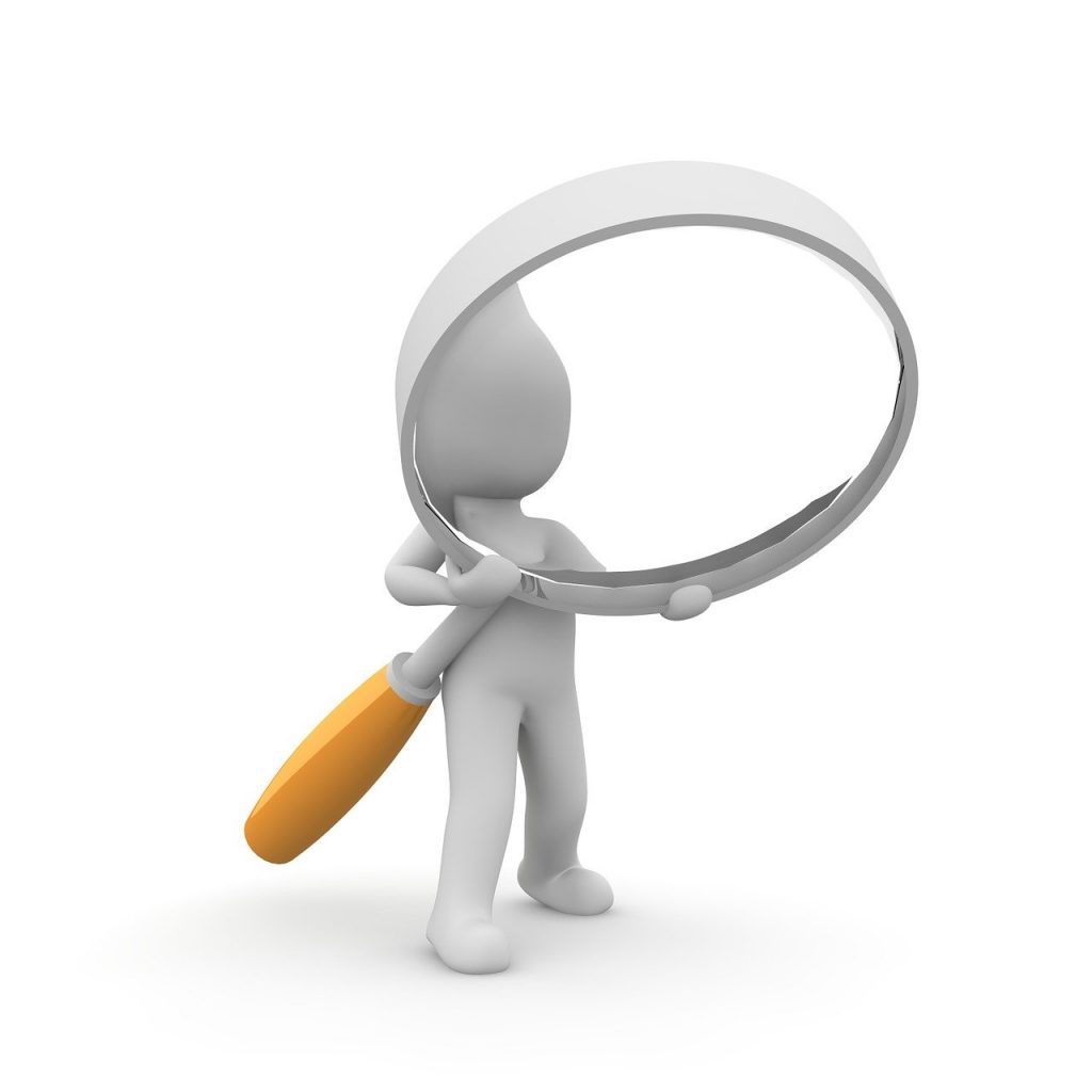 magnifying glass, search, to find